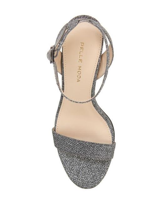 Pelle Moda Metallic Brynn Ankle Strap Sandal