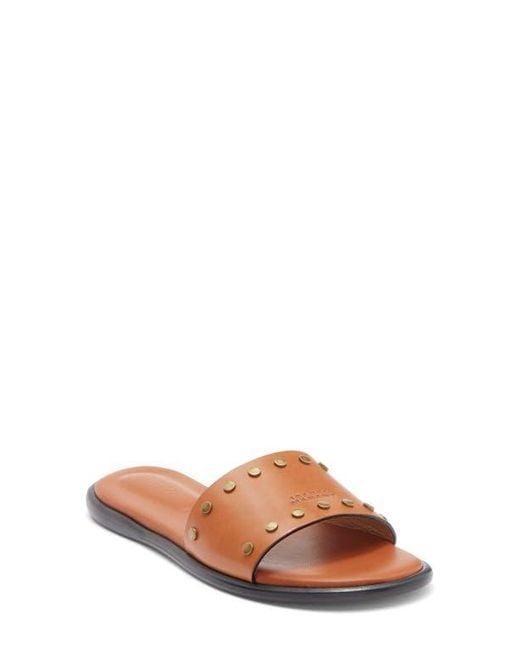 Isabel Marant Brown Vikee Logo Slide Sandal