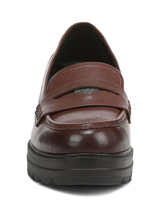 Naturalizer Brown Penny Loafer Platform Pump