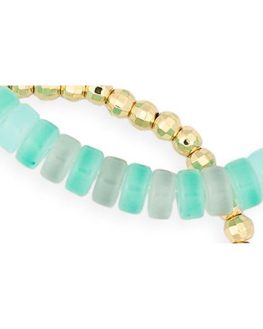 Leith Blue 5-Pack Beaded Shell Bracelet Set