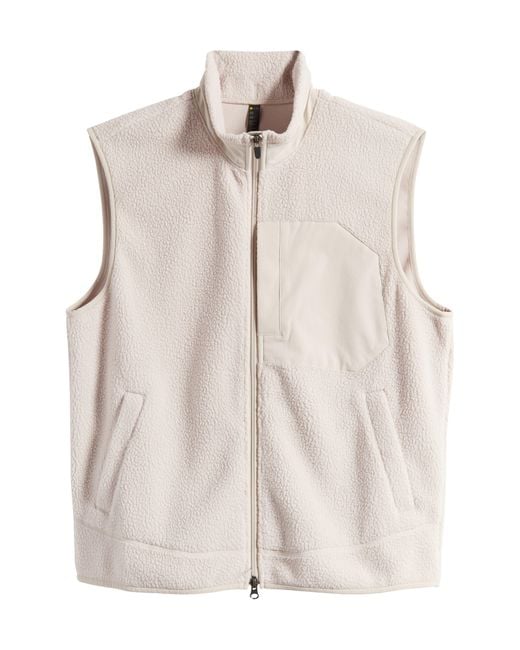 Zella Natural High Pile Fleece Vest for men