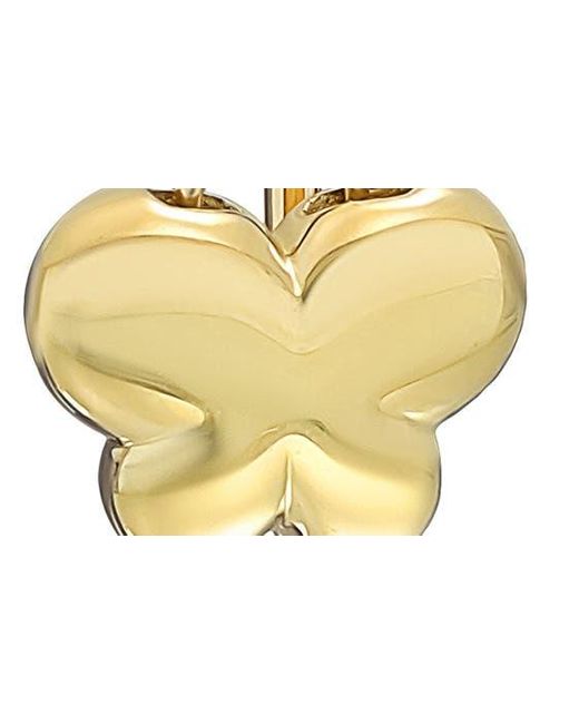 Bony Levy White 14k Gold Butterfly Threader Earrings