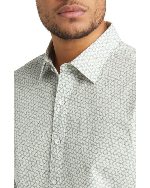Rodd & Gunn White Massey West Sports Fit Floral Button-up Shirt for men