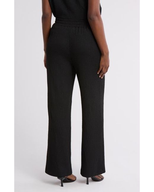 Gemma Jane Black Jacquard Pull-On Pants