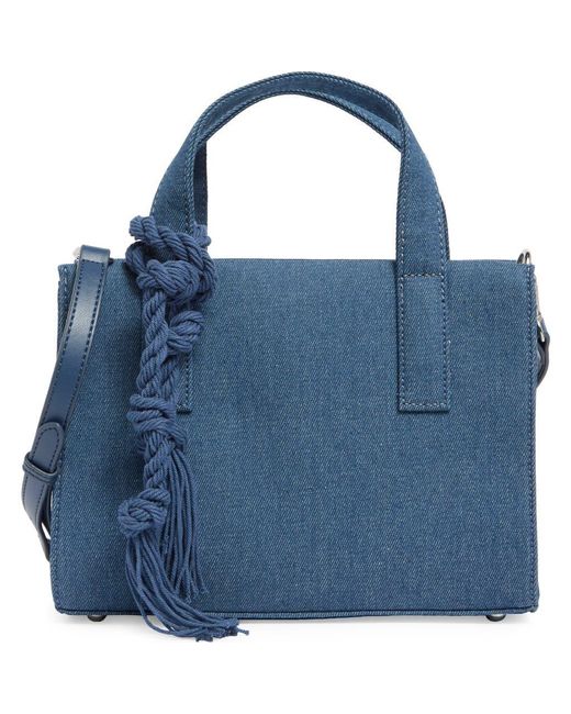 Vince Camuto Blue Aalis Small Tote Bag
