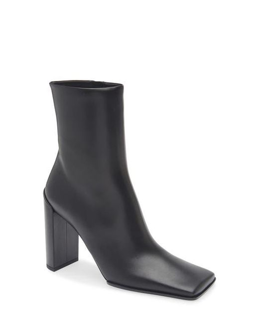 Alaïa Black Square Toe Bootie