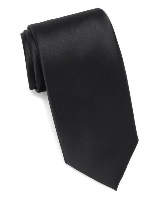 Nordstrom Rack Black Solid Satin Tie for men