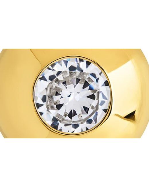 Sterling Forever Metallic Zora Cubic Zirconia Dome Stud Earrings