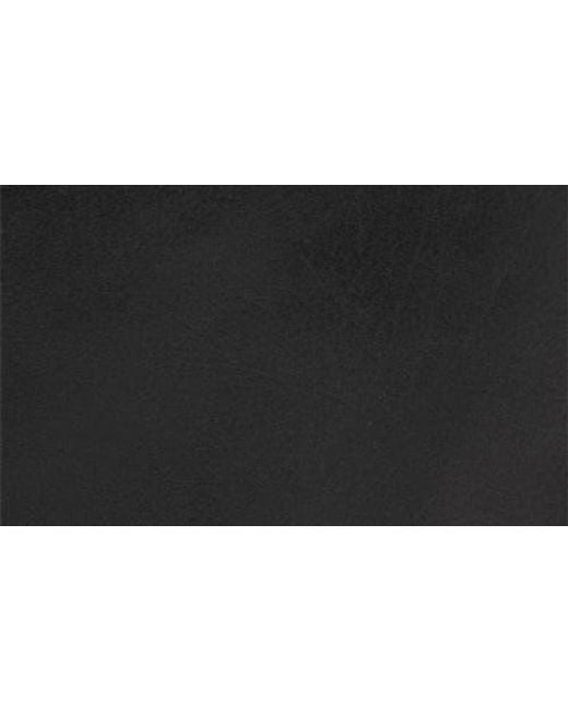 Mancini Black Triple Compartment Leather Briefcase for men