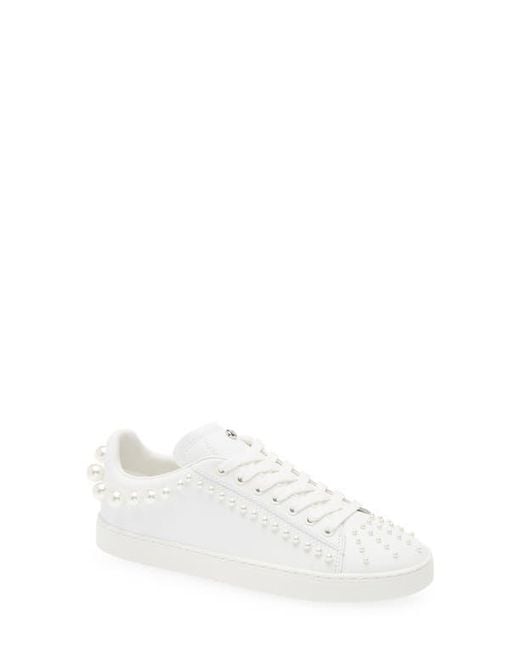 Stuart Weitzman White Goldie Sneaker
