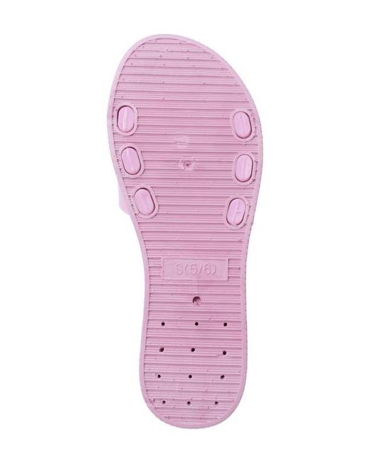 Bebe Pink Charm Slide Sandal