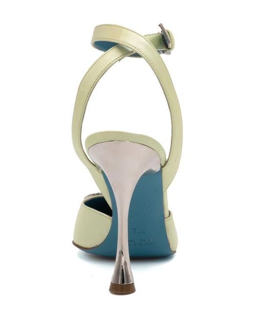 Valentina Rangoni Blue Sirena Palm Tree Appliqué Pump