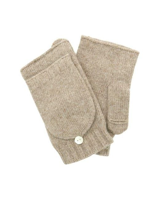 Portolano Natural Flip Top Fingerless Gloves