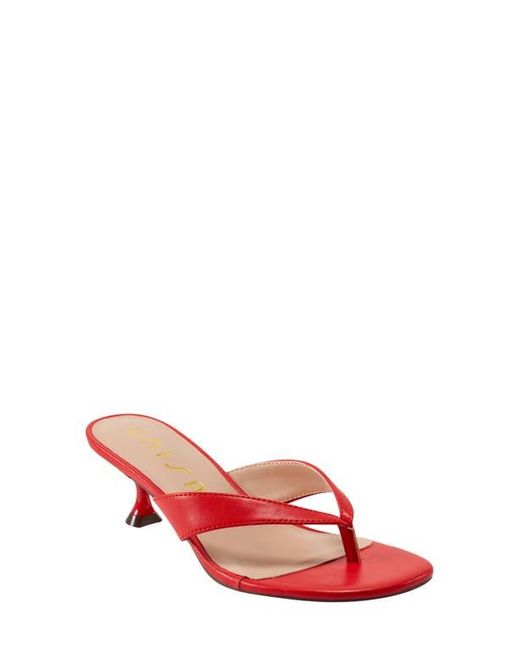 Unisa Red Kitten Heel Sandal