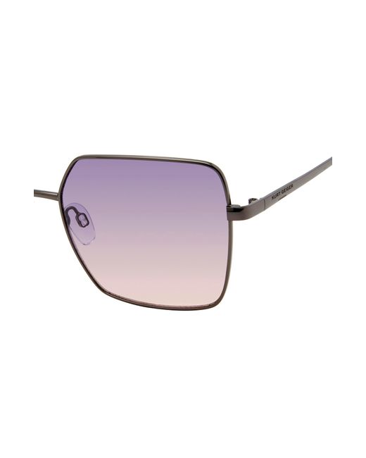 Kurt Geiger Purple 58mm Square Sunglasses