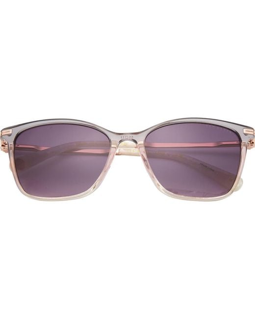 Ted Baker Purple 55Mm Gradient Square Sunglasses