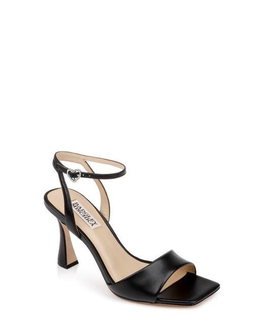Badgley Mischka Black Cady Sandals, Leather