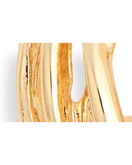 Leith Metallic Split Hoop Earring Set