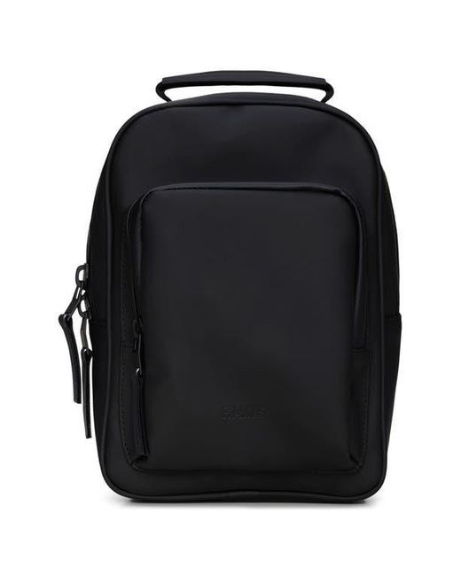 Rains Black Mini Book Daypack