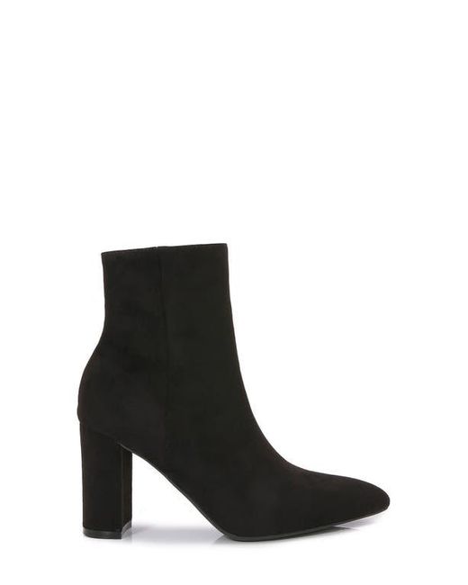 BERNESS Black Sara Block Heel Bootie