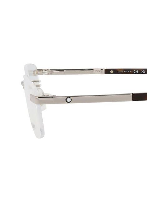 Montblanc Multicolor 59Mm Rimless Rectangular Sunglasses for men