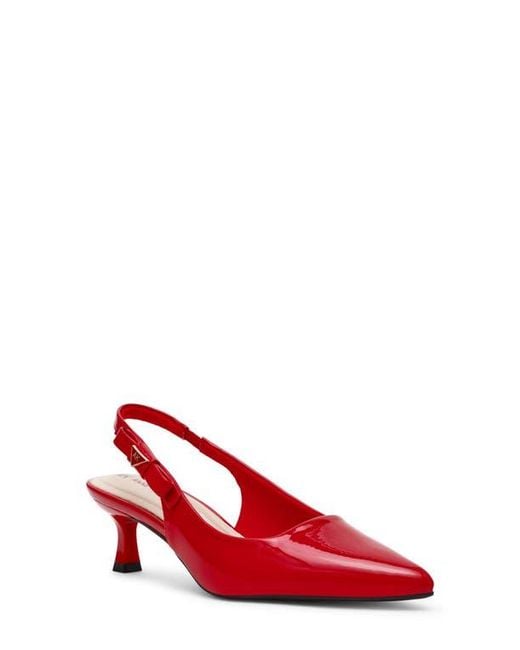 Anne Klein Red Ibbey Slingback Pump