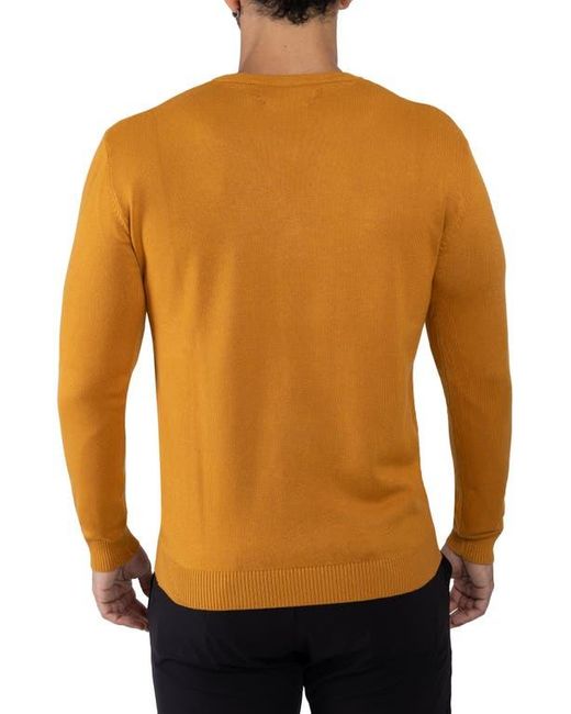 Xray Jeans Yellow Ribbed V-Neck Knit Sweater for men