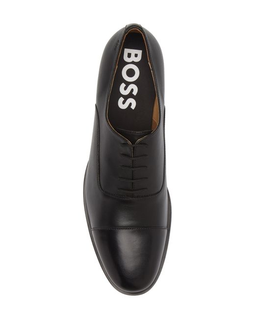 Boss Gray Colby Leather Derby for men