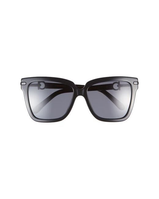 Ferragamo Black 57Mm Square Sunglasses