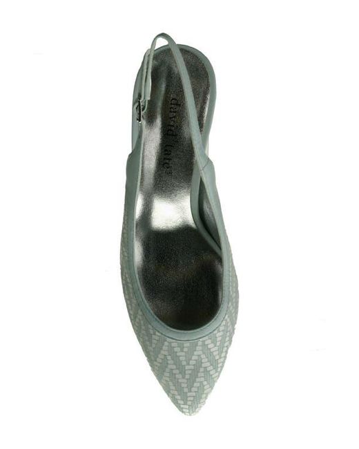 David Tate Green Bella Pointed Toe Slingback Pump