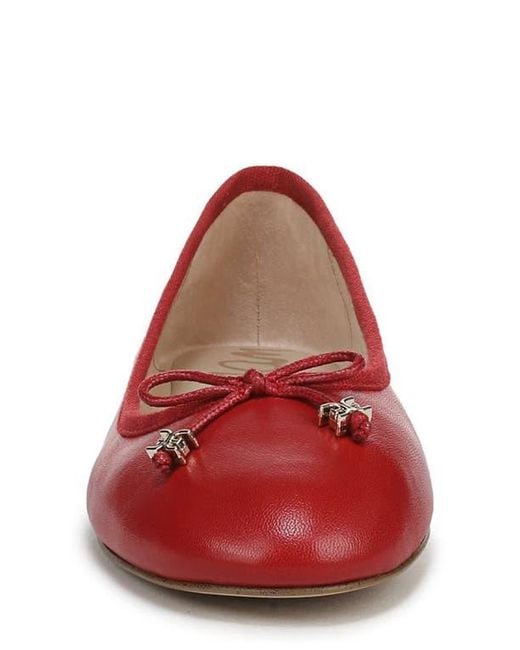Sam Edelman Red Flora Ballet Flat
