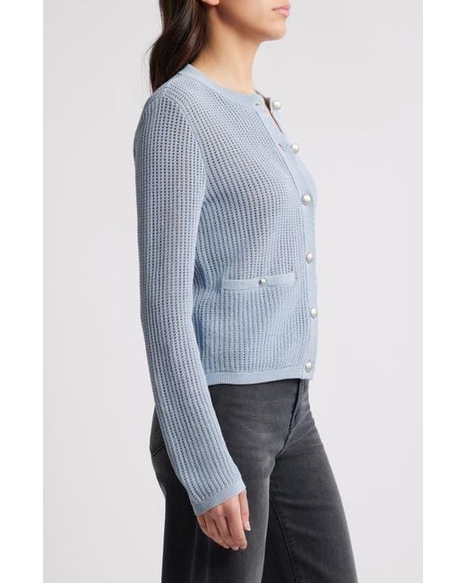 Rag & Bone Blue Viola Open Stitch Cardigan