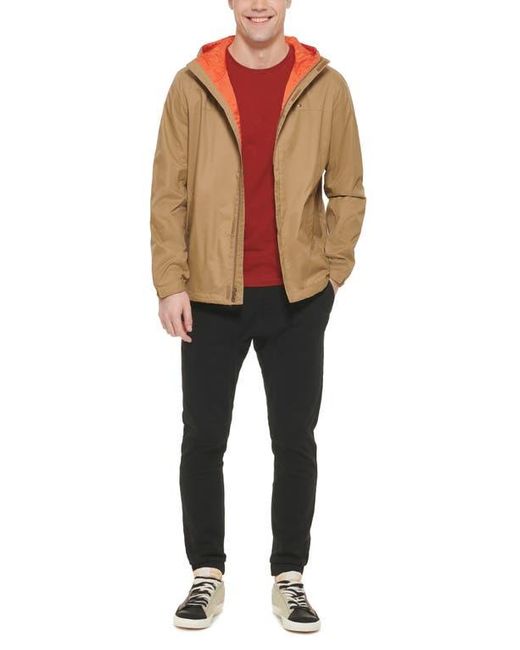 Tommy Hilfiger Green Hooded Rain Slicker Jacket for men