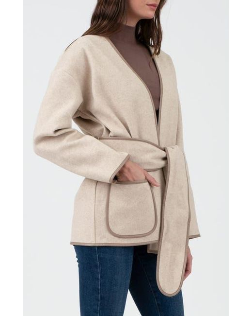 Blu Pepper Natural Belted Coat