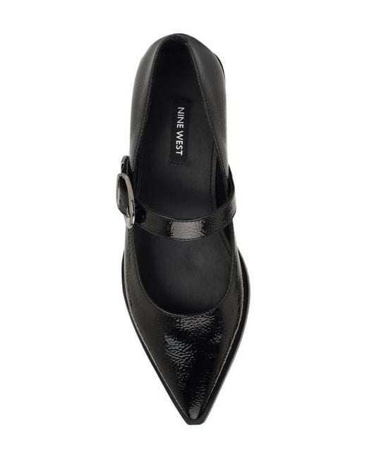 Nine West Black Katrel Mary Jane Flat