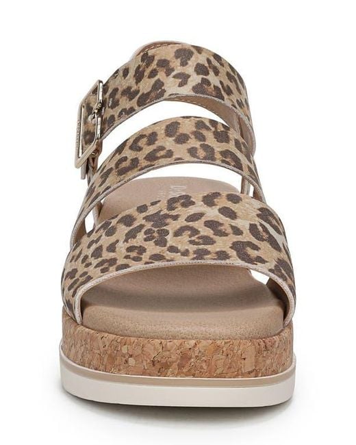 Dr. Scholls Metallic Once Twice Platform Sandal