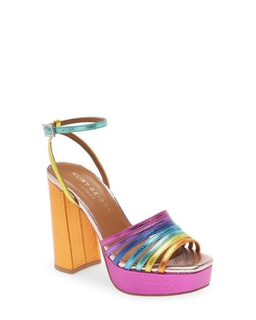 Kurt Geiger Pink Pierra Platform Sandal
