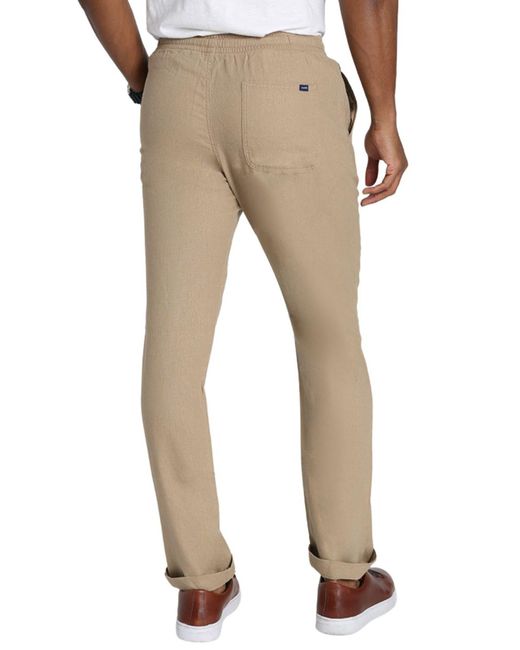 Jachs New York Natural Pull-on Linen Blend Pants for men