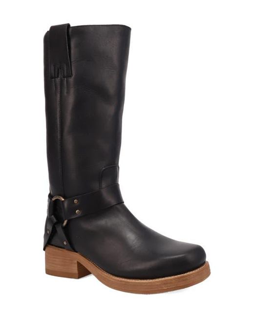 Dingo Black Rip Harness Boot for men