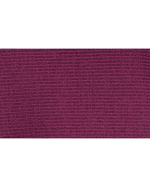 Max Studio Purple Short Sleeve Ribbed T-Shirt
