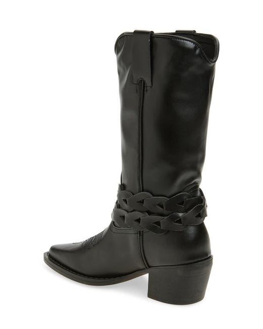 Steve Madden Black Ames Western Boot