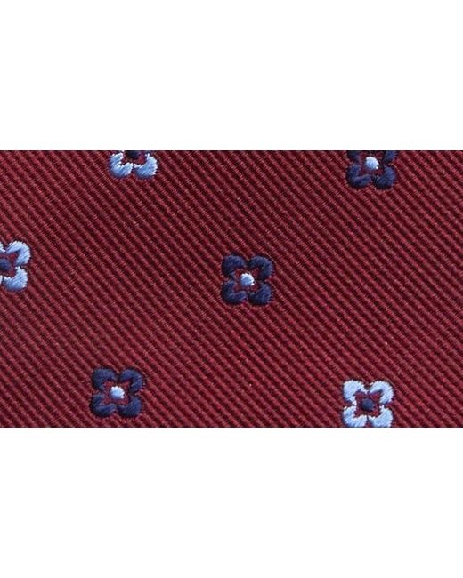 Duchamp Red Pattern Silk Tie for men