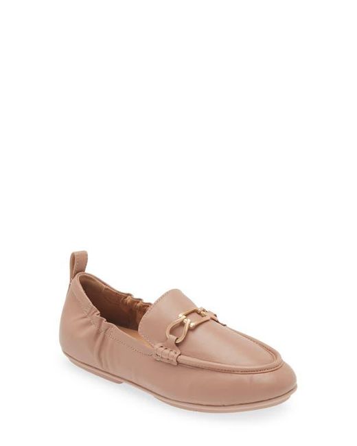 Fitflop Pink Allegro Chain Leather Loafers