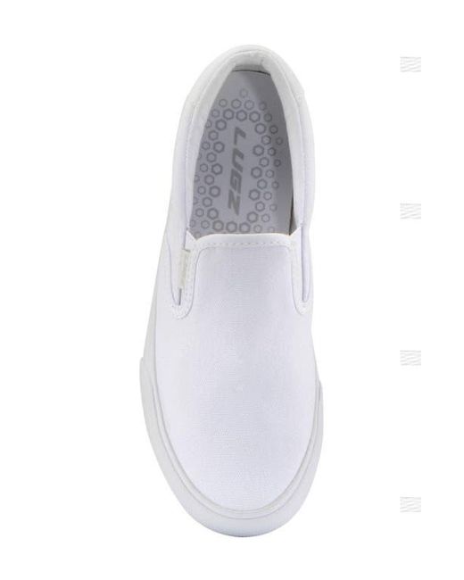 Lugz White Clipper Slip-On Sneaker for men