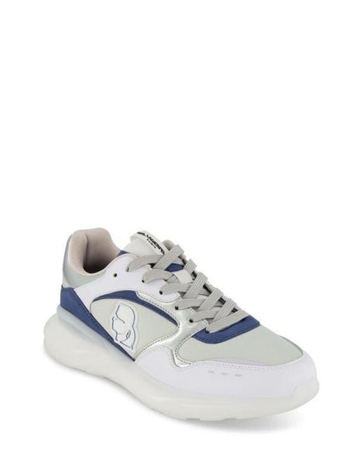 Karl Lagerfeld Blue Karl Patch Sneaker for men