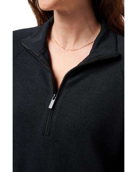 Travis Mathew Black Delightful Half Zip Pullover