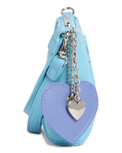 Steve Madden Blue Zip Pouch Wristlet