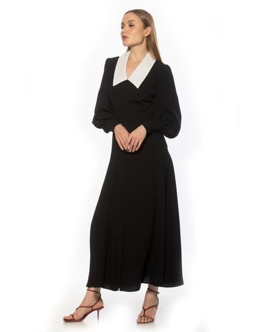 alexia maxi dress black ALEXIA Classic Satin A-Line Bridesmaid Formal Dress
