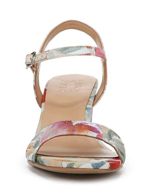 Naturalizer Multicolor Bristol Block Heel Ankle Strap Sandal