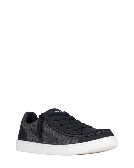 BILLY Footwear Black Canvas Low Sneaker for men